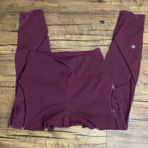 Lululemon Wunder Under High-Rise Tight* Flocked Velvet 28" Dark Adobe Size 6